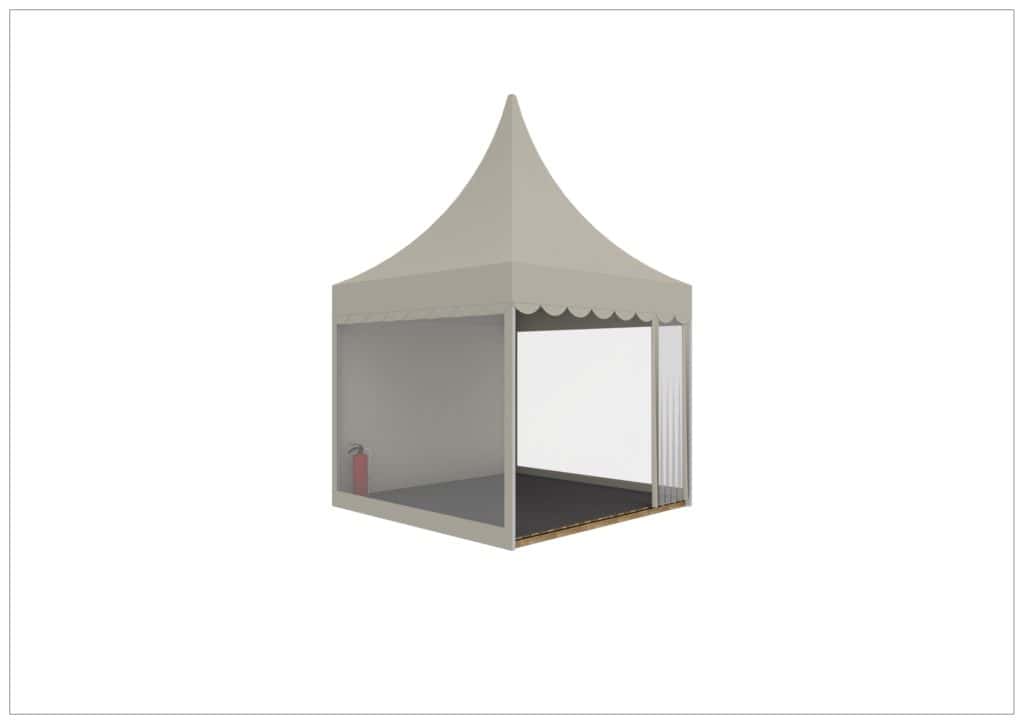 3m x 3m Pagoda Tent Linen from 2.510,00€