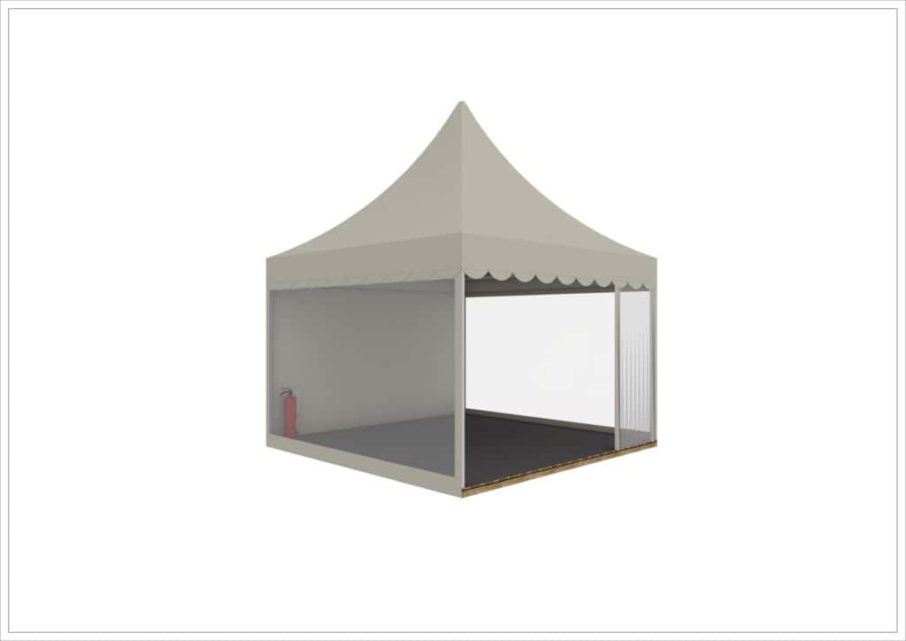 4m x 4m Pagoda Tent Linen from 3.485,00€