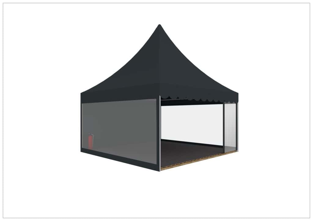 5m x 5m Pagoda Tent Anthrazite from 4.335,00€